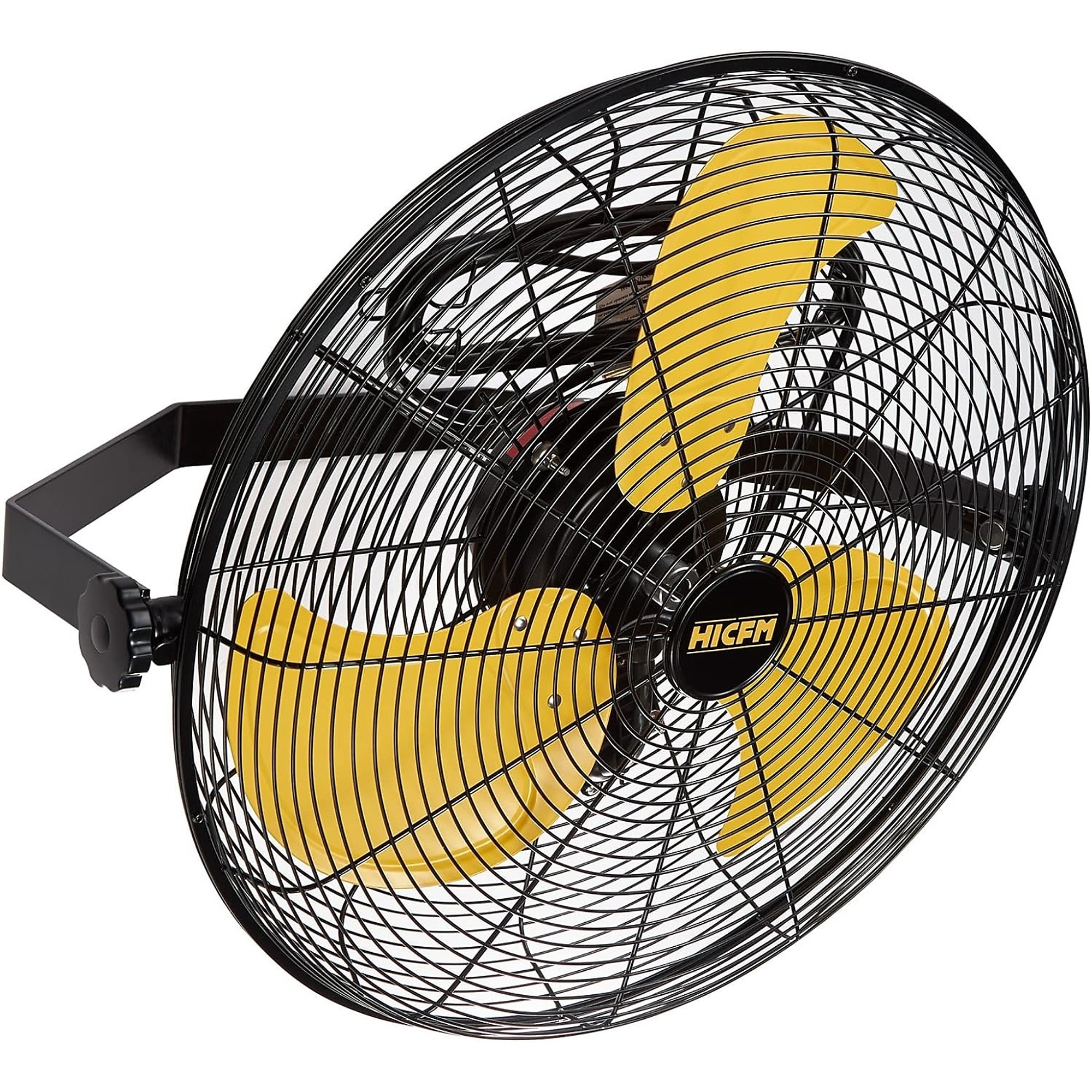 EdenDirect Outdoor Wall Mounted Fan — 18in., 3 Speeds, IP44 Enclosure, 4600 CFM, Sealed Control Box, Yellow, Model# FAN-OW18